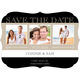 Black Blissful Love Photo Save the Date Cards Image 1 of 5